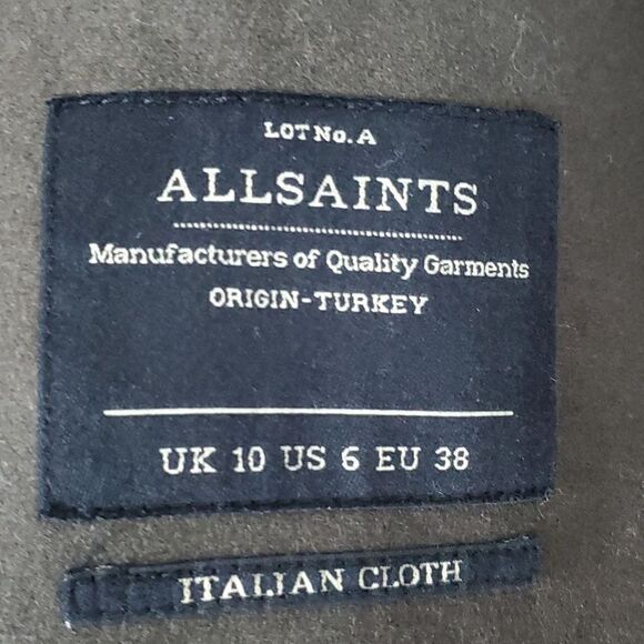 All Saints Women's Aya Wool Blend Pea Coat NWT - Picture 8 of 10